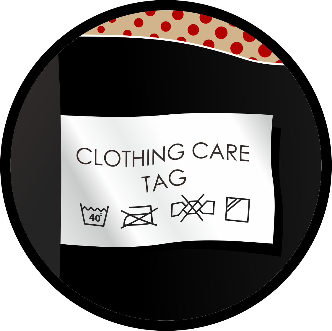 Clothing Care Tag Example